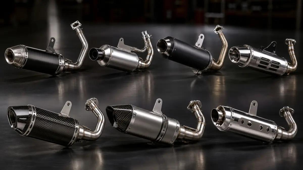 Ilustrasi Knalpot Racing Motor Terbaik yang Paling Laris. (AI)
