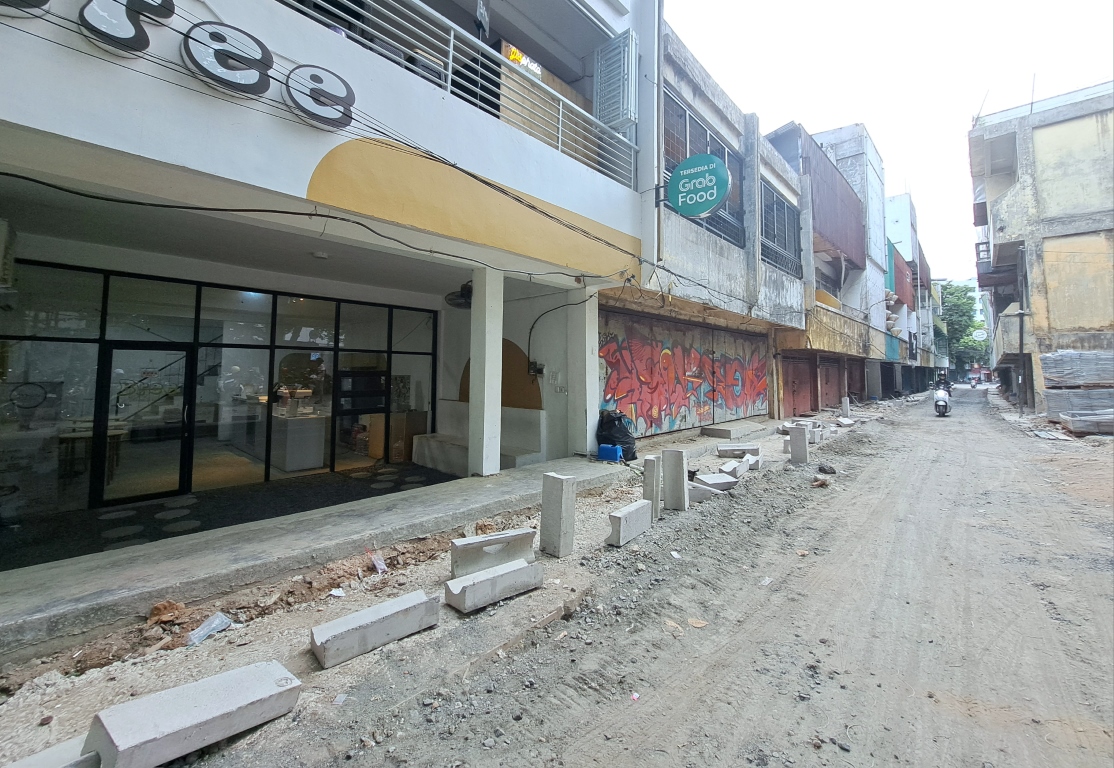 LOKASI PROYEK: Tongkrongan anak muda yang populer, Bandarmasih Tempo Doeloe di Jalan Hasanuddin HM.