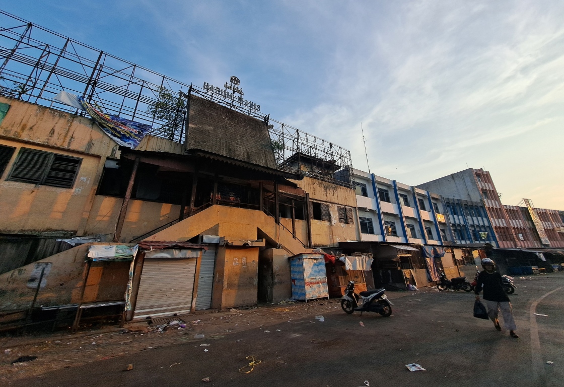 HARUM MANIS: Inilah Pasar Harum Manis di Banjarmasin Tengah. Semoga tahun depan, rencana perbaikan bangunan pasar bisa terwujud.