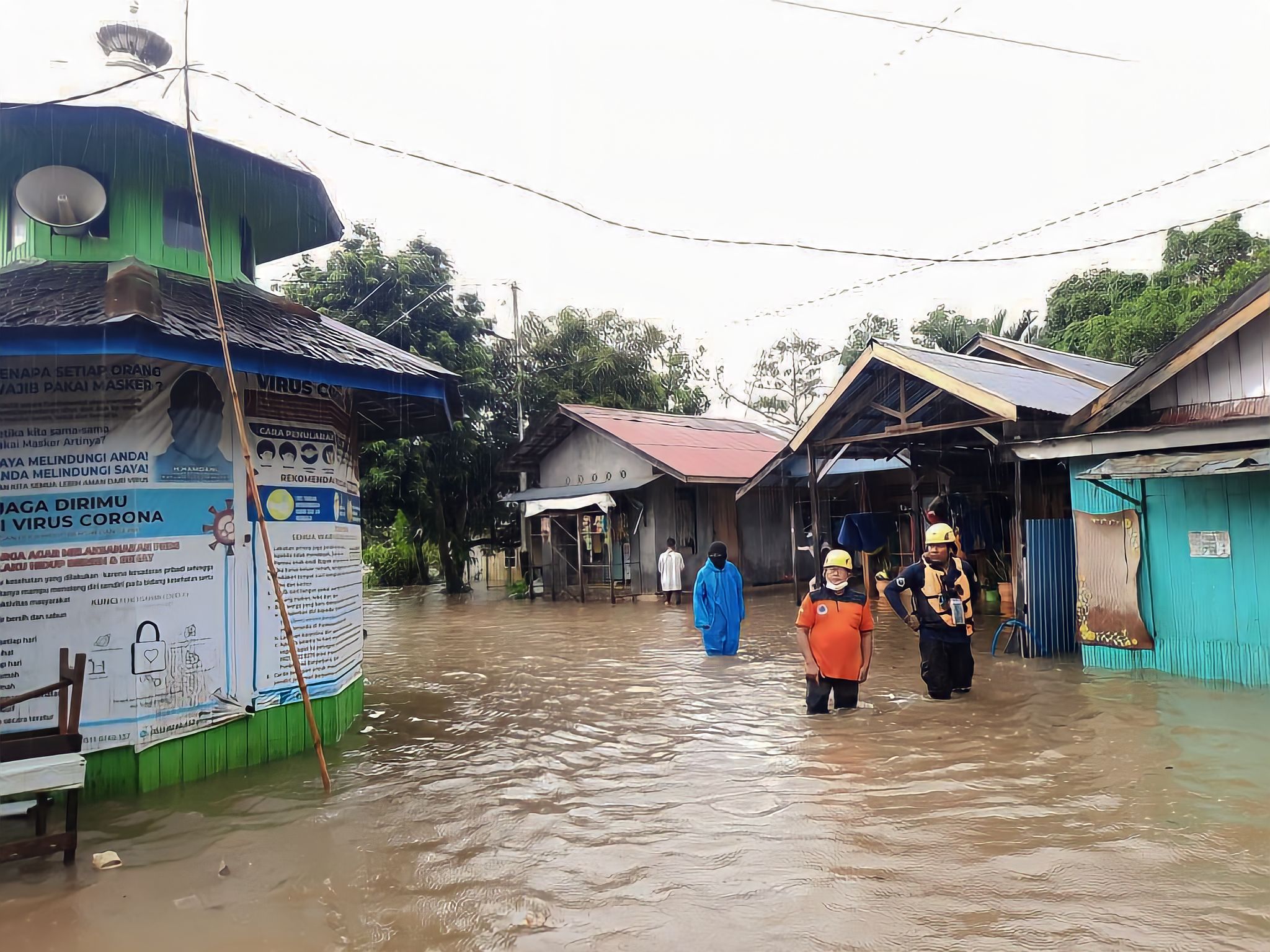 TERENDAM : Wilayah Kelurahan Kemuning terendam banjir kurang lebih selutut orang dewasa pada 2022 lalu.