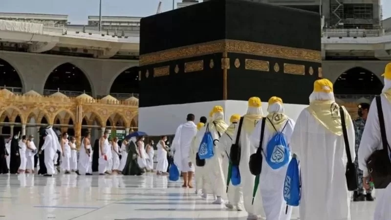 Ilustrasi haji. | Foto: AFP