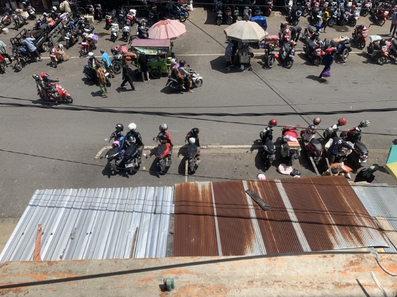 SUMBER PAD: Parkiran sepeda motor di kawasan Pasar Baru, Banjarmasin Tengah.