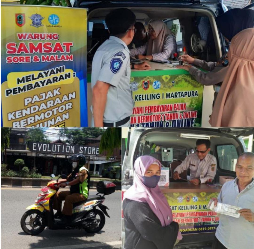LENGKAP: Aneka layanan unggulan UPPD SAMSAT Martapura ampuh dalam mendongkrak pendapatan Provinsi Kalsel.(foto: UPPD SAMSAT Martapura/Radar Banjarmasin)