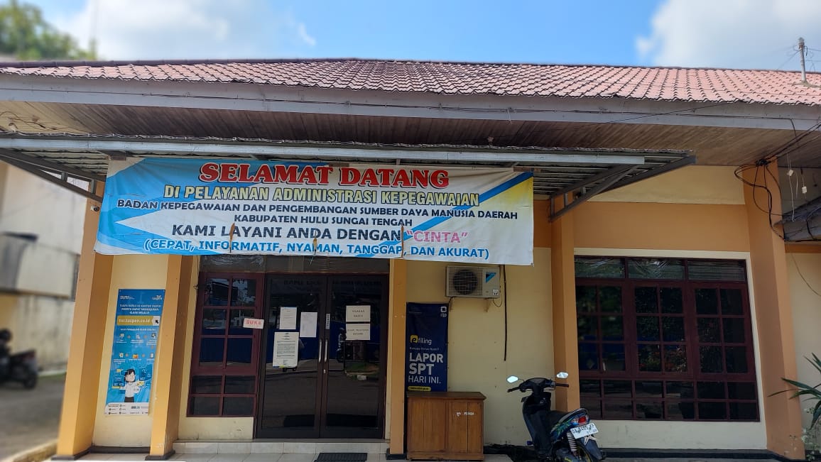 KANTOR: Di HST ada 11 jabatan fungsional tenaga teknis yang terancam kosong.