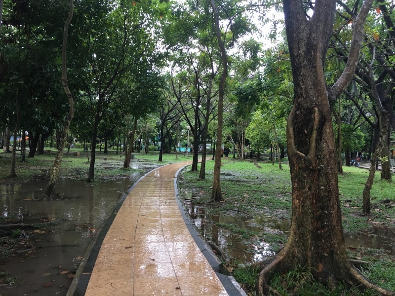 JADI TAMAN: Sebelum dipindah, RTH Kamboja dulunya jadi tempat pemakaman Nasrani.