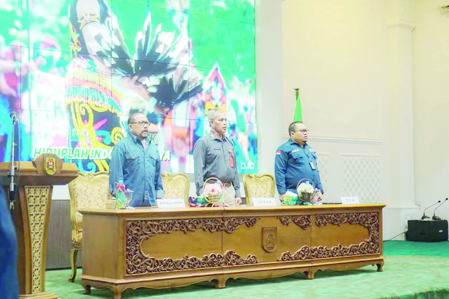 MEMBUKA:Mewakili Wali Kota Banjarbaru, Aditya Mufti, Sekda Kota Banjarbaru, Said Abdullah membuka pelatihan penerapan aplikasi Dispakati) dan E-Kinerja (MEDIA CENTER BANJARBARU UNTUK RADAR BANJARMASIN