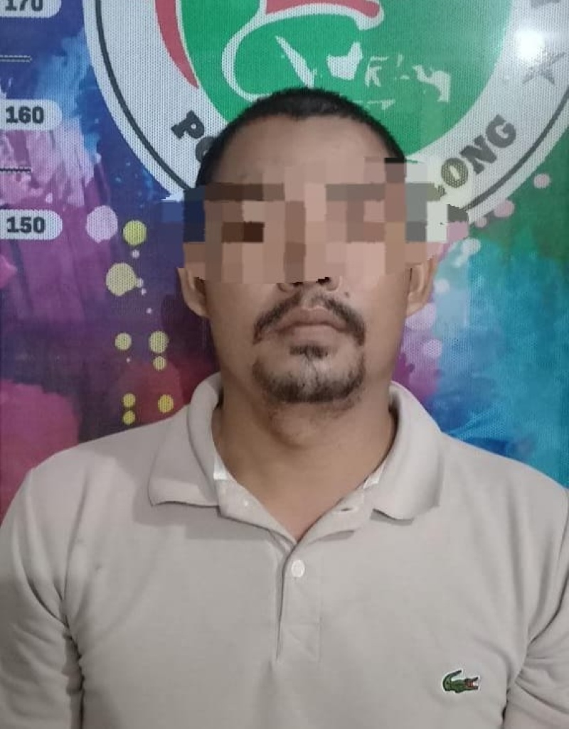 MI: Pria yang diduga membawa sabu di Sulingan Kecamatan Murung Pudak Kabupaten Tabalong. (Foto : polres tabalong)