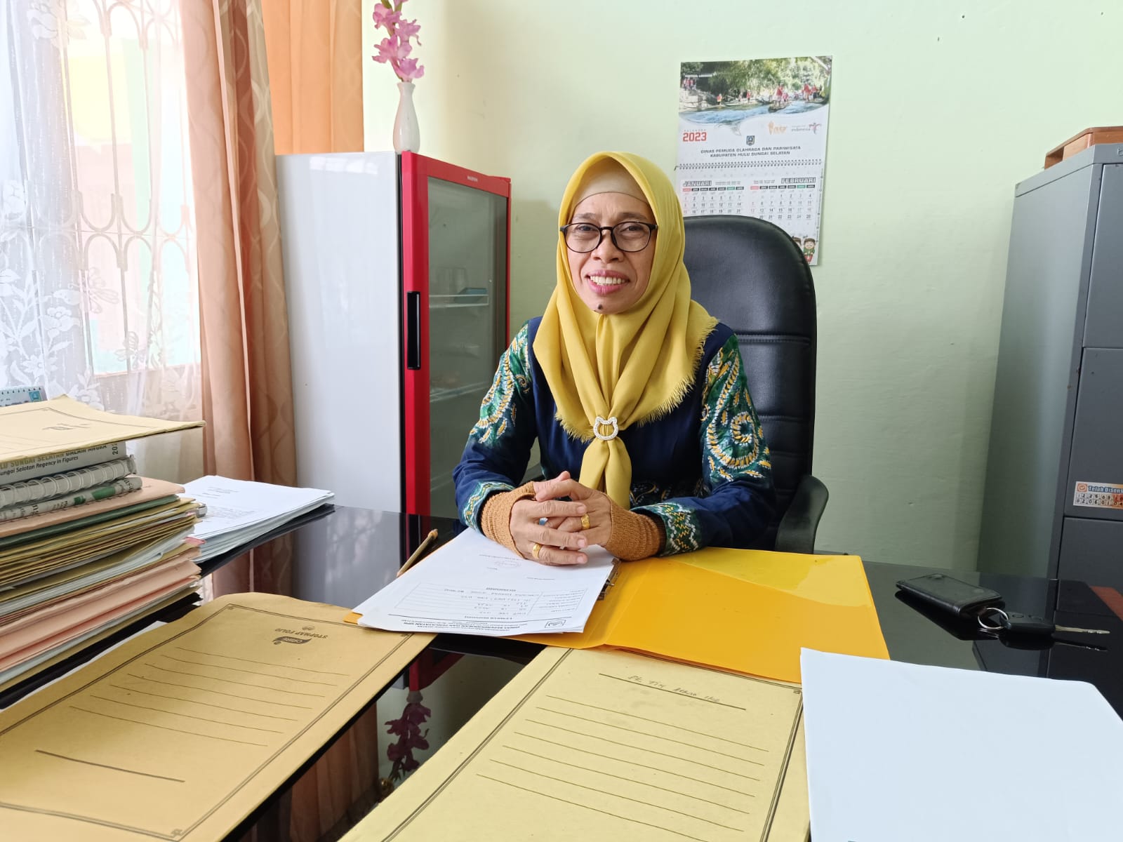 Kepala Disdukcapil HSS, Bardamaini.(foto: Salahudin/Radar Banjarmasin)