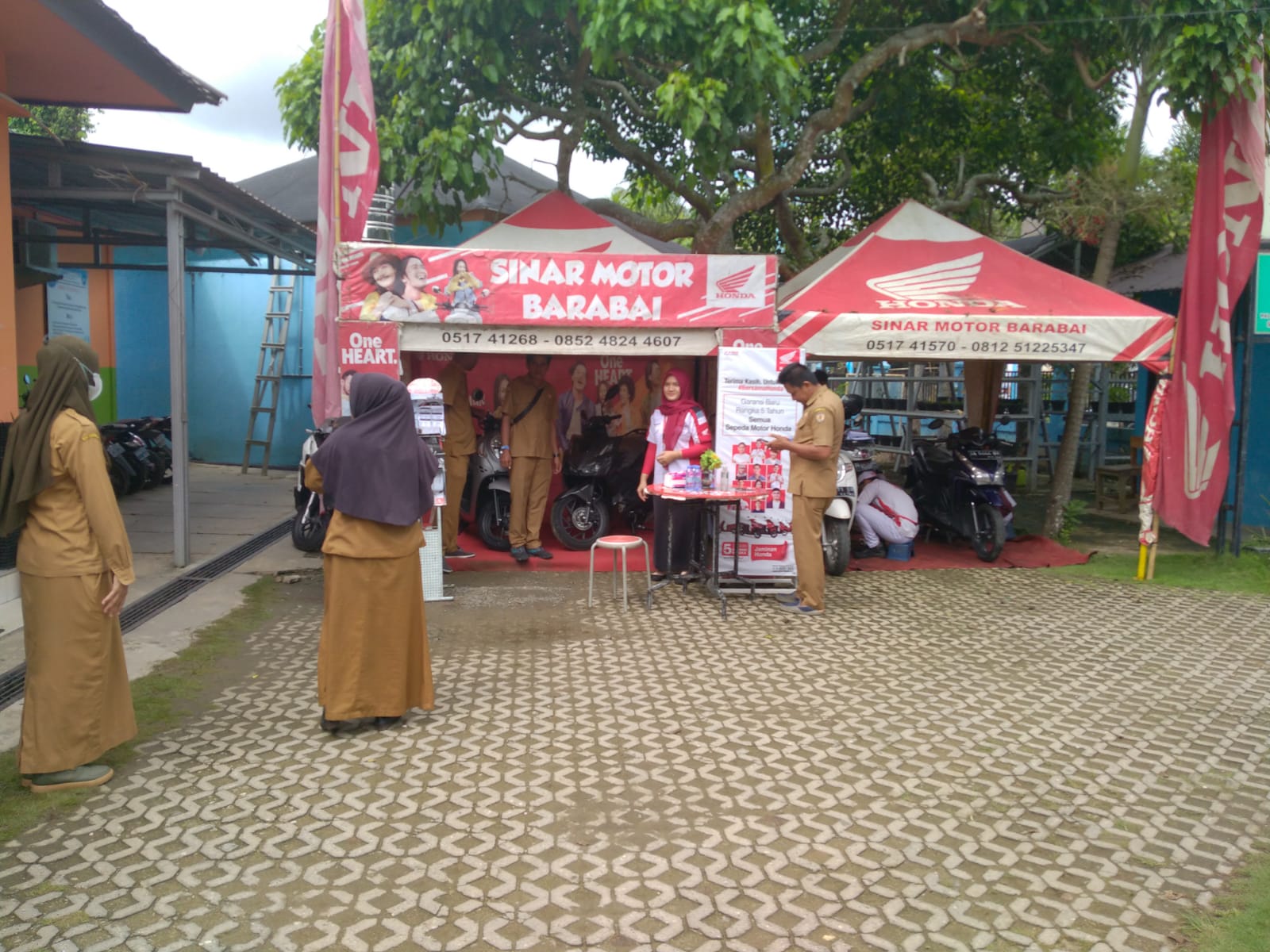 SERVIS: Kegiatan servis kunjung yang digelar dealer Honda