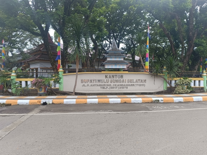 TAHULAH PIAN: Sebelum dijadikan Kantor Bupati Hulu Sungai Selatan, di situ sudah ada bangunan sejak era Pemerintahan Hindia Belanda.