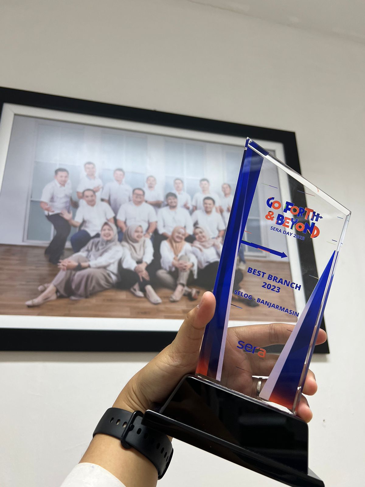 PLAKAT: Selog Cabang Banjarmasin Meraih Predikat Best Branch 2023.
