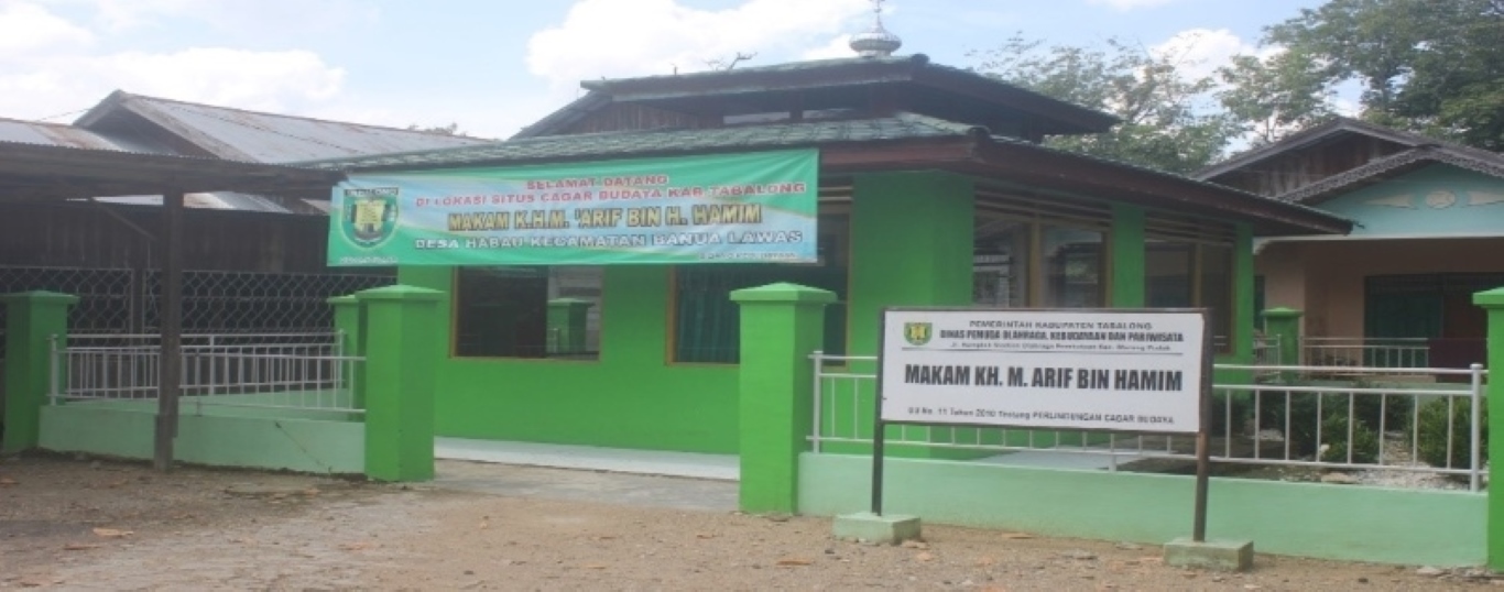TAHULAH PIAN: Makam ulama KH Muhammad Arif bin Hamim dijadikan cagar budaya religius di Tabalong. Tepatnya di Desa Habau, Kecamatan Benua Lawas.