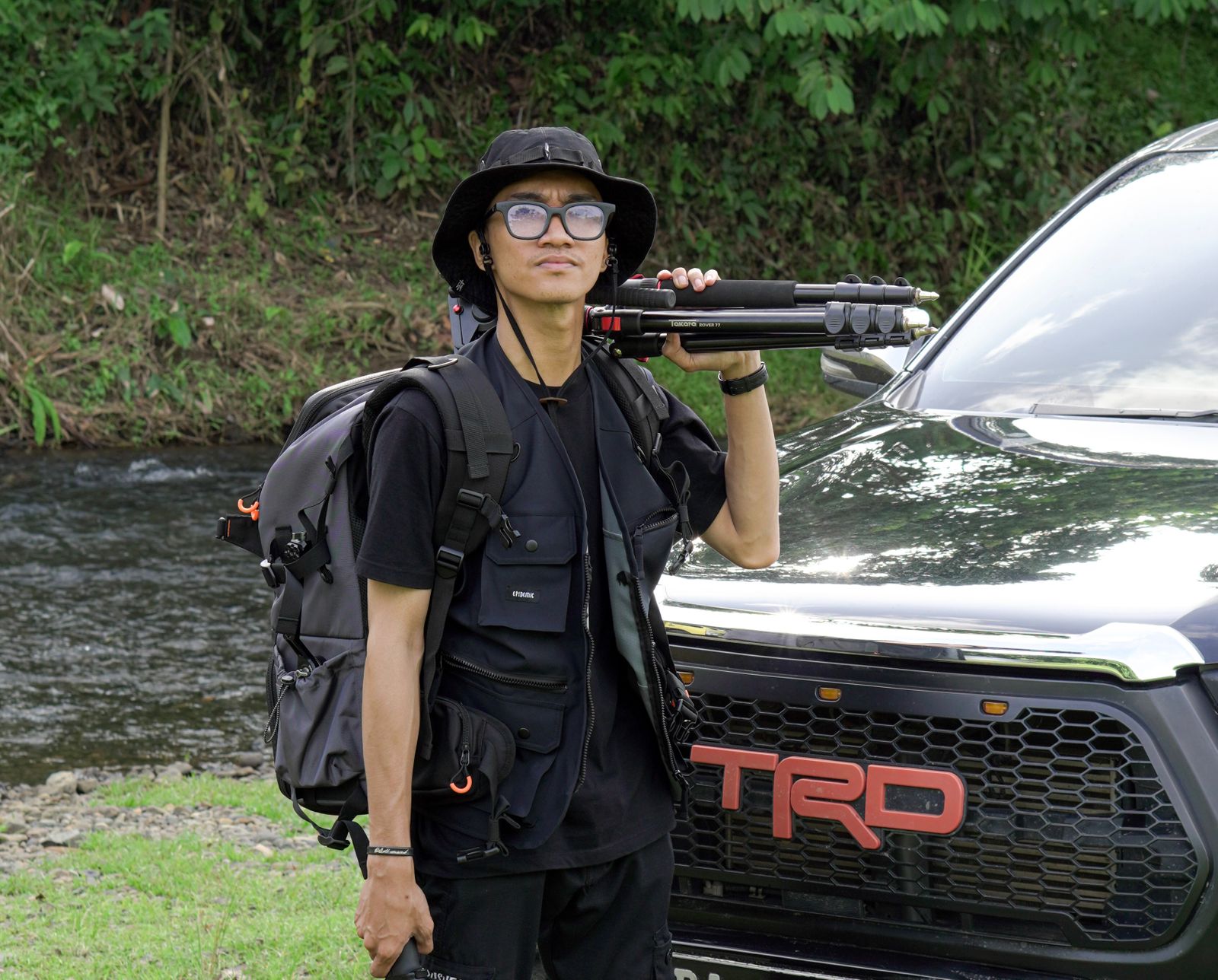 KREATIF: Chaidir Rifqy, content creator menggalan donasi untuk korban kebakaran Satui lewat video kreatif.(foto: Chaidir Rifqy untuk Radar Banjarmasin)