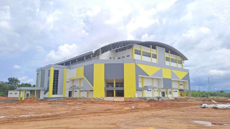 VENUE: Gelora di Kompleks Perkantoran Pemprov Kalsel akan menjadi tempat penyelenggaraan Kejurnas pencak silat PPLP/PPLPD/SKO pada Mei mendatang.
