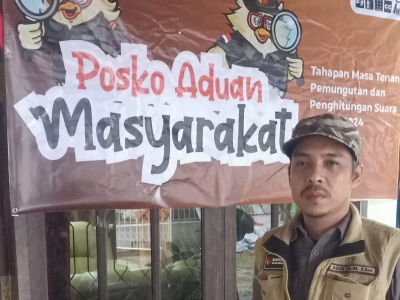 LAYANAN: Bawaslu HSU membentuk posko pengaduan masyarakat di 10 kecamatan yang ada di Kabupaten HSU.