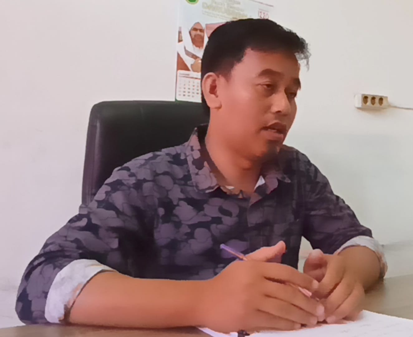 Komisioner KPU Tabalong, Divisi Teknis Penyelenggaraan Pemilu, Inderi Hidayat.(foto: Ibnu Dwi Wahyudi/Radar Banjarmasin)