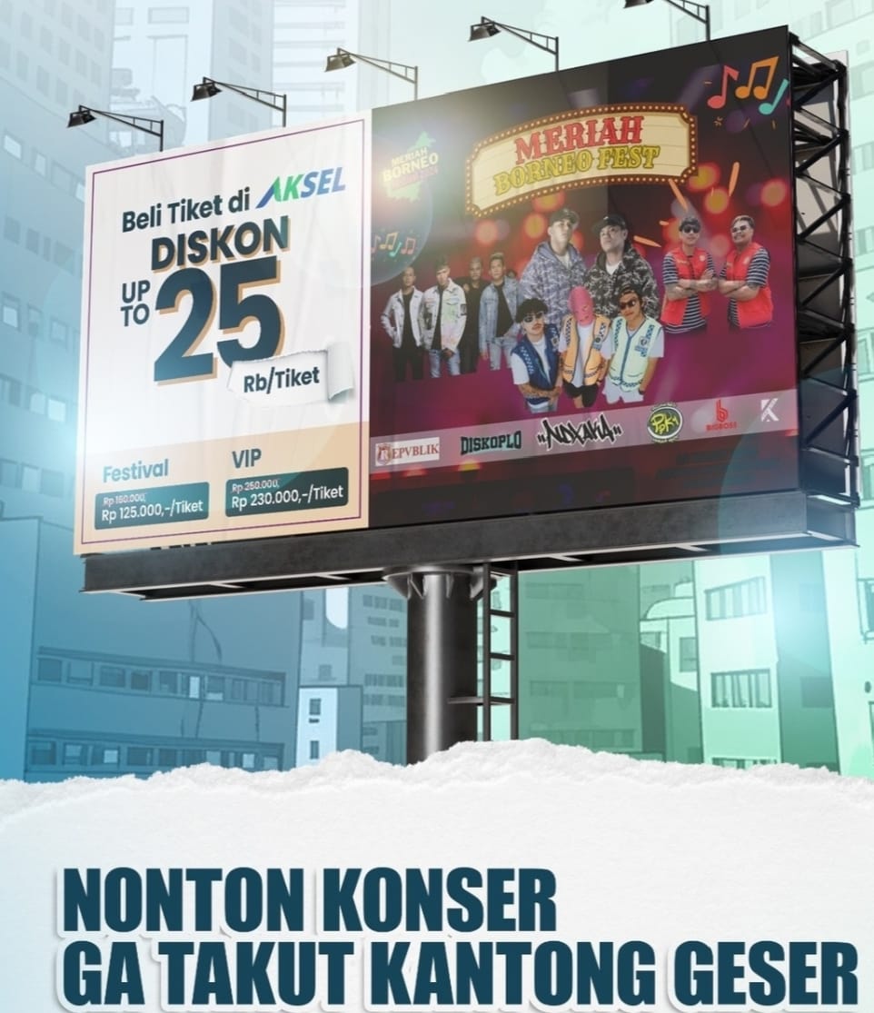 PROMO - Diskon Rp25 ribu beli tiket Borneo Festival dengan AKSEL Bank Kalsel