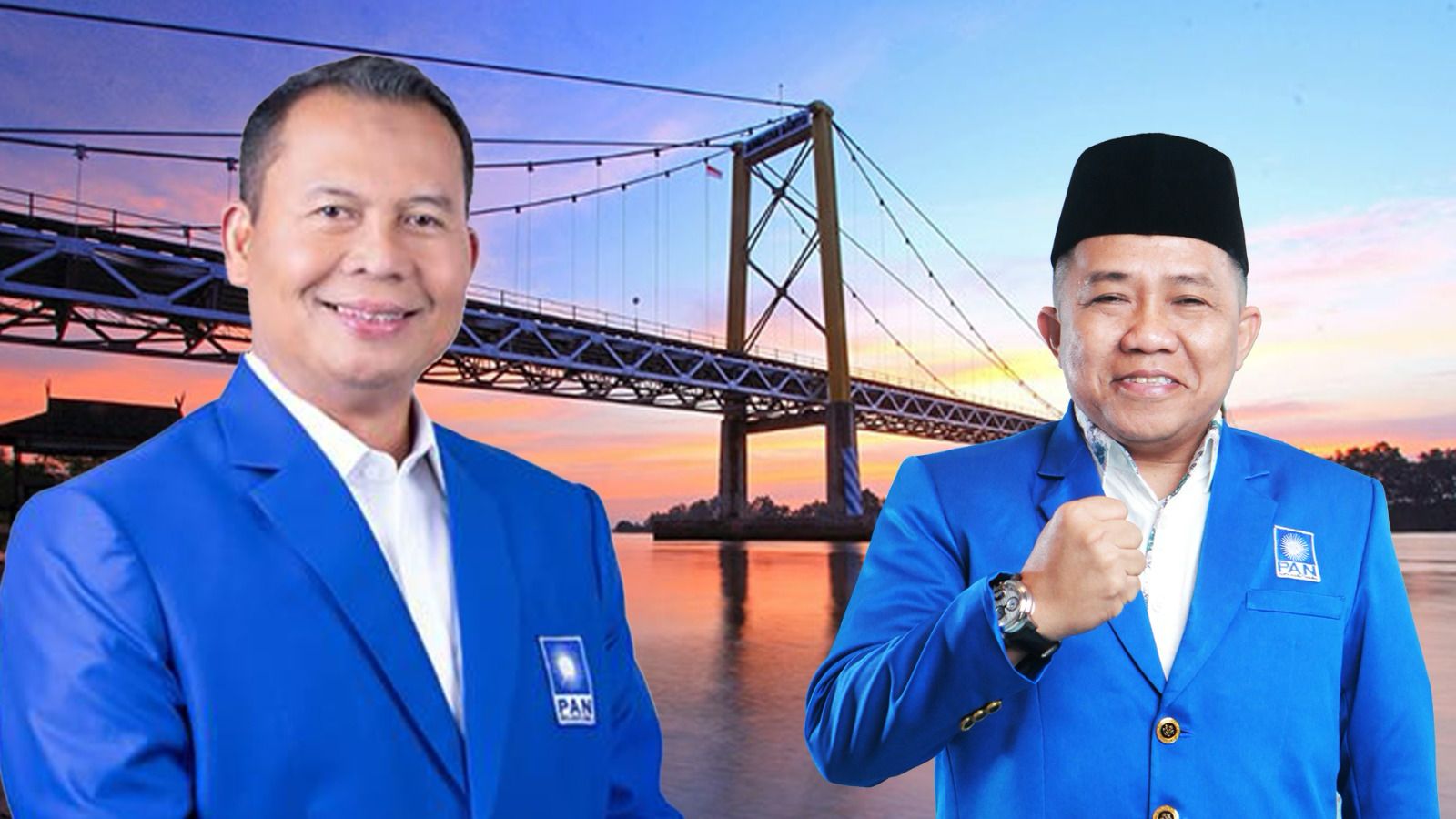 CALEG PAN: Endang Agustina dan Sudian Noor dipastikan mendapat kursi ke Senayan dengan memperoleh suara signifikan