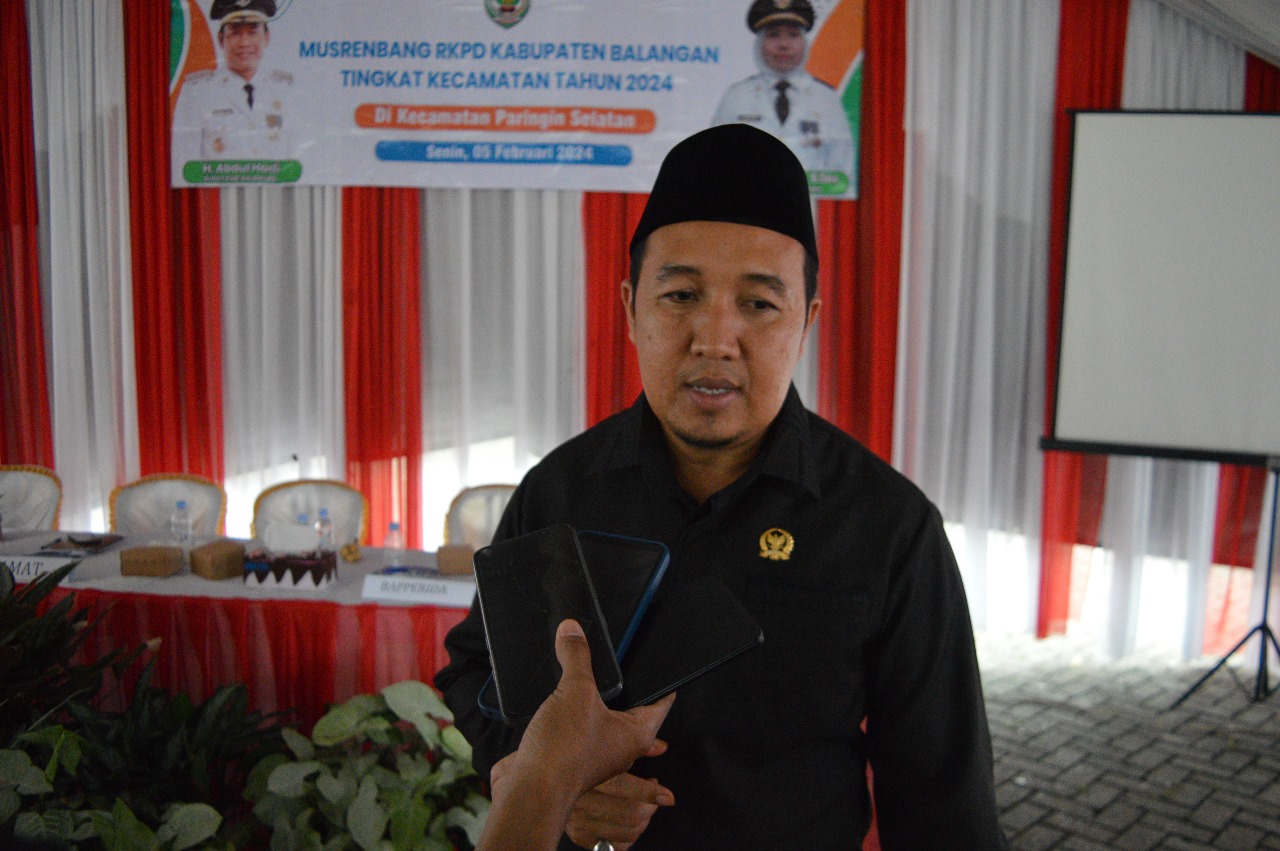Ketua Komisi III DPRD Balangan, Hafiz Ansyari