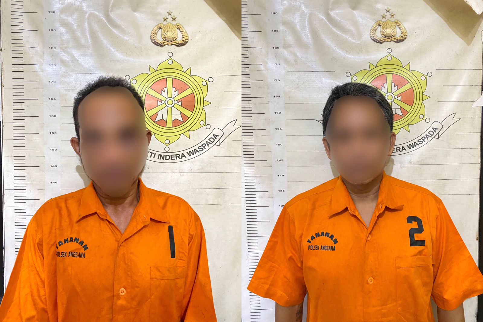 DIRINGKUS: M (40) dan IS (45) diringkus Unit Reskrim Polsek Angsana karena diduga mengedarkan sabu. (Foto: Polres Tanah Bumbu untuk Radar Banjarmasin)