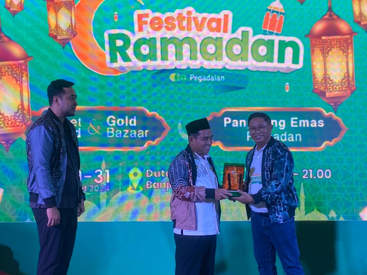 SEMARAK: Pembukaan festival Ramadan Pegadaian yang menghadirkan beragam acara