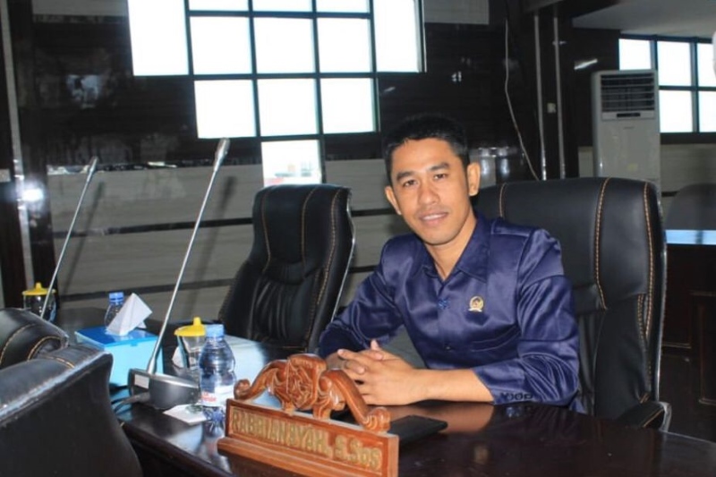 YAKIN: Rabbiansyah Anggota DPRD Kotabaru dari Partai Perindo.