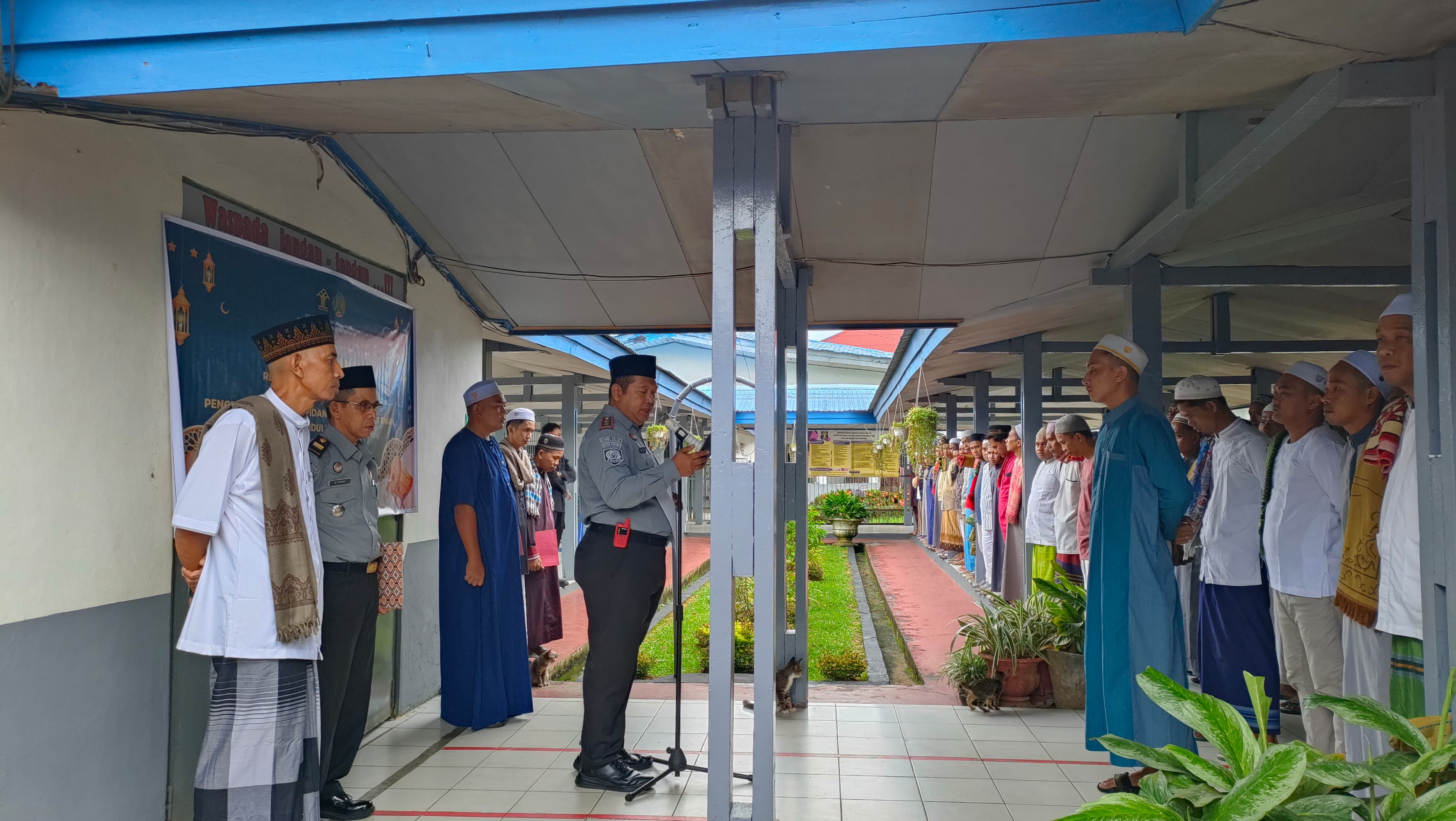 DAPAT REMISI: Pemberian remisi hari raya idulfitri di Rutan Barabai.