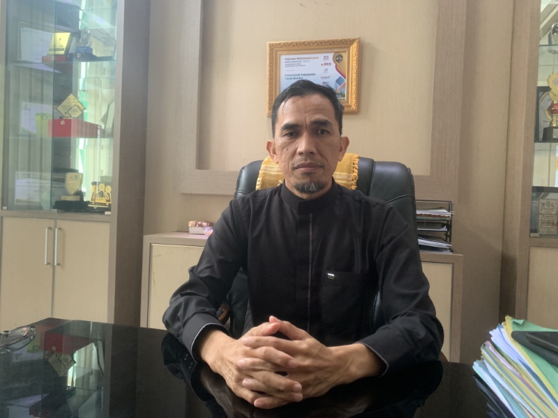 WAWANCARA: Kepala BKPSDM Tanbu, Rusdiansyah, usai wawancara dengan Radar Banjarmasin, beberapa waktu lalu.