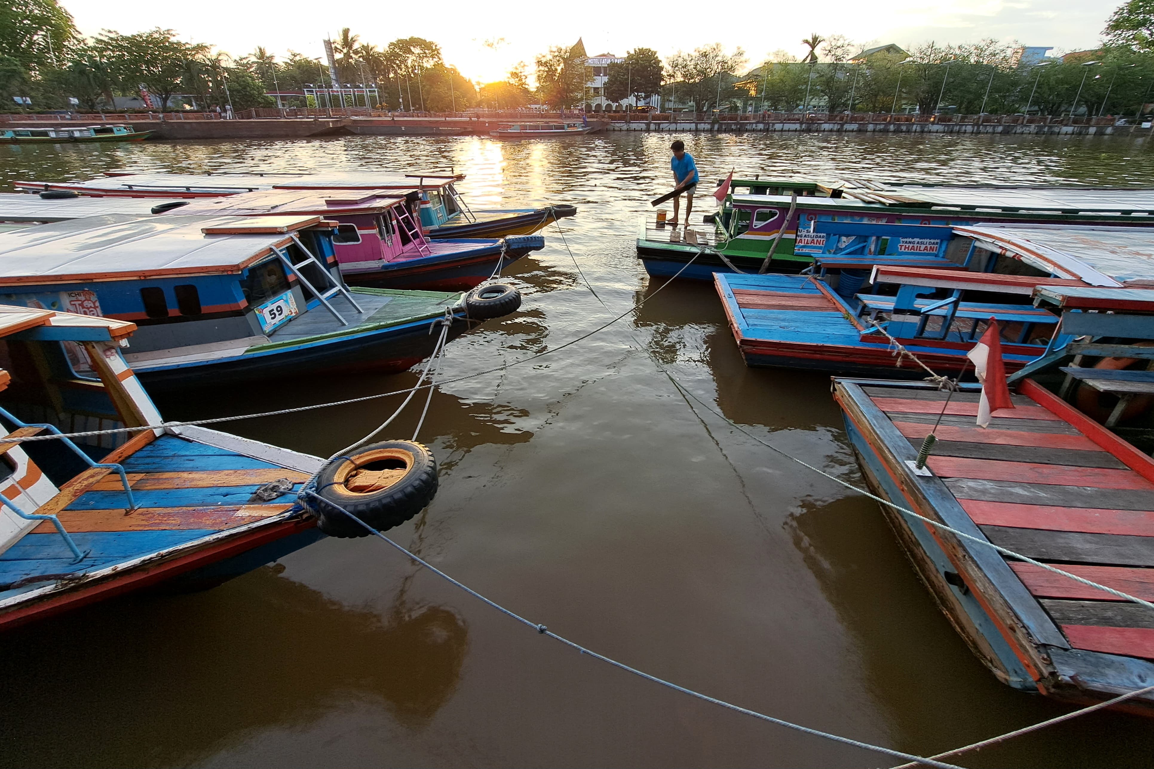 Siring Menara Pandang.(foto: Wahyu Ramadhan/Radar Banjarmasin)