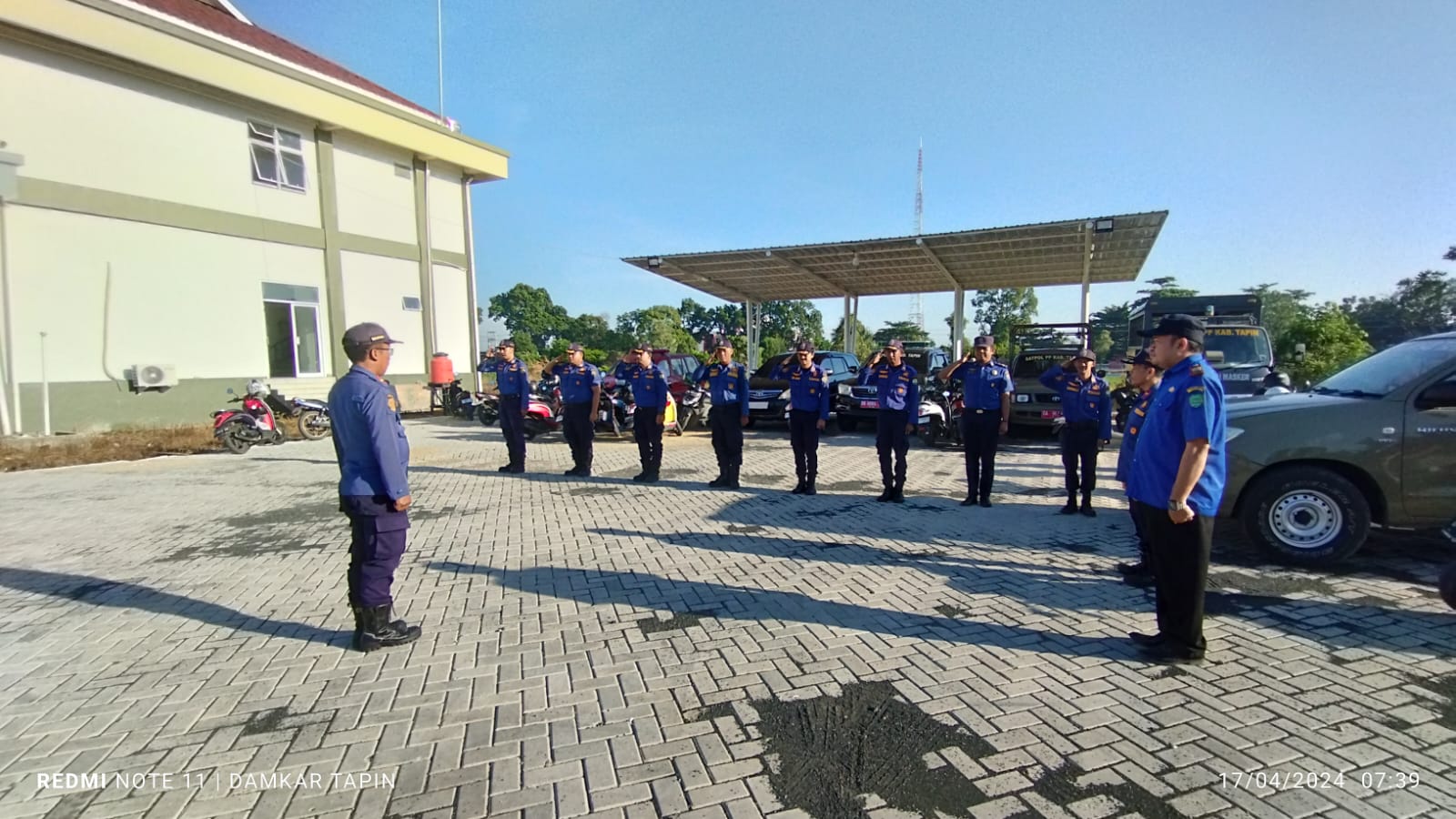 BERBARIS: Pemkab Tapin menggelar seleksi PPPK, tersedia formasi tenaga Damkar, BPBD, hingga penjaga sekolah.(foto:Satpol PP dan Damkar Kabupaten Tapin untuk Radar Banjarmasin)