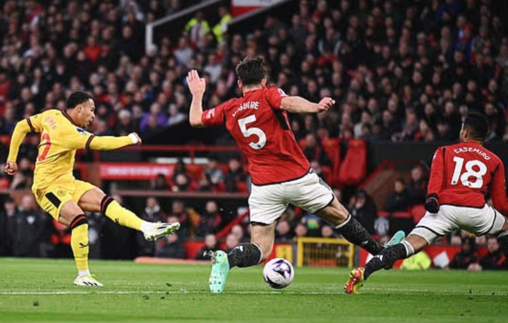MENANG: Man Utd mampu mengalahkan Sheff Utd dengan skor 4-2, Kamis (25/4) dini hari WIB. (Foto:AFP)