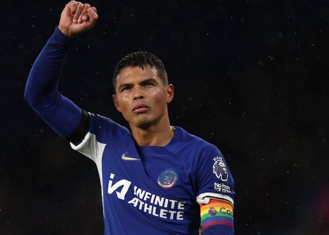 PERGI: Thiago Silva mengumumkan secara resmi kepergiannya dari Chelsea akhir musim nanti. (Foto:AFP)