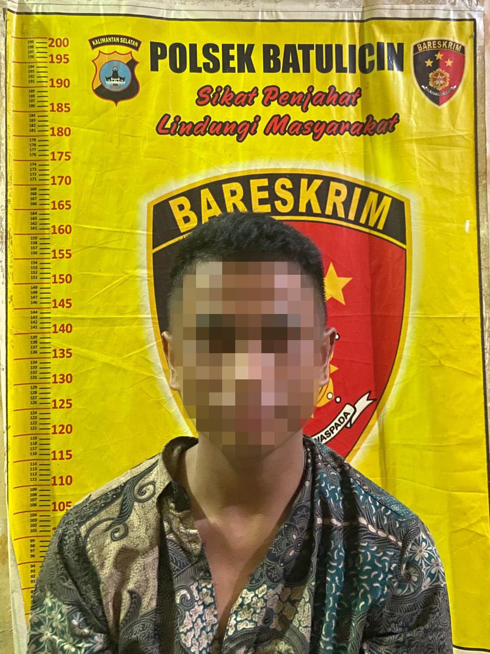 DIAMANKAN: Pemuda berinsial MS (17) ditangkap polisi usai diduga menggelapkan sepeda motor milik penjual durian di Batulicin pada 2023 lalu.