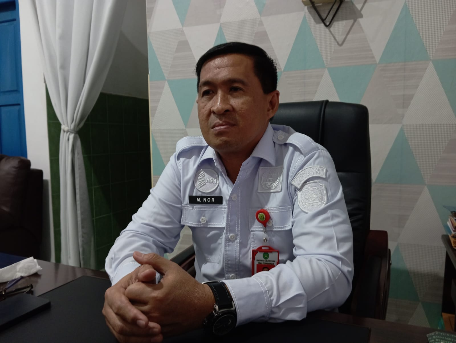 Kepala Dinas Perhubungan (Dishub) Tapin, Muhammad Nor.(Foto:Rasidi Fadli/Radar Banjarmasin)
