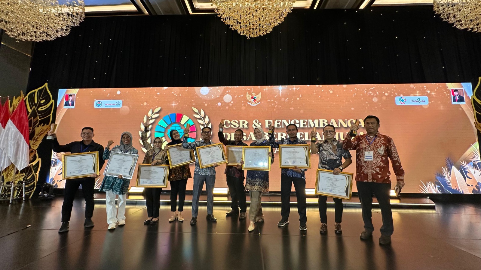 SOLID: PT BIB meraih 12 penghargaan CSR dan PDB Award 2024 yang diselenggarakan oleh ISSF (Indonesian Social Sustainability Forum) di Hotel Westin, Jakarta, Selasa (7/5/2024).(foto:PT BIB untuk Radar