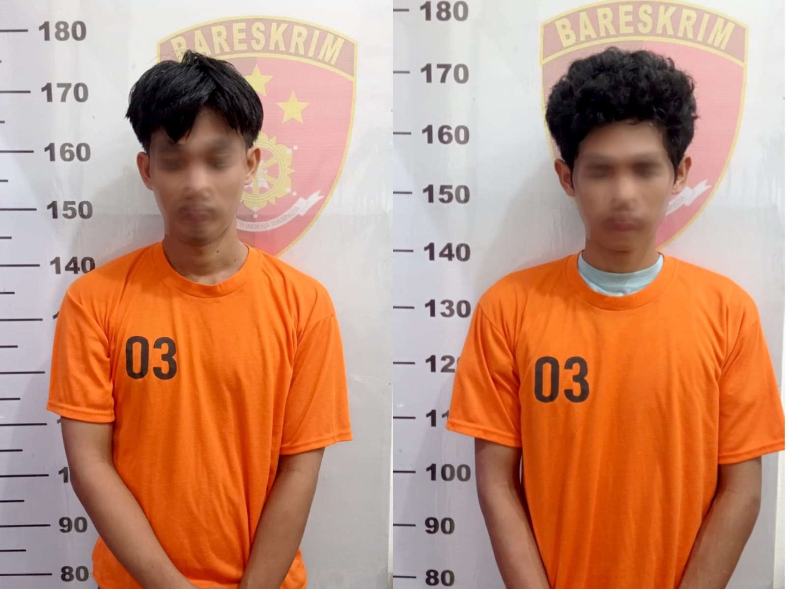TAK BERKUTIK:AAD (26) dan RR (21) warga Desa Telaga, Kecamatan Pelaihari harus berurusan dengan Polisi karena memiliki sabu.(Foto:Polsek Pelaihari untuk Radar Banjarmasin)