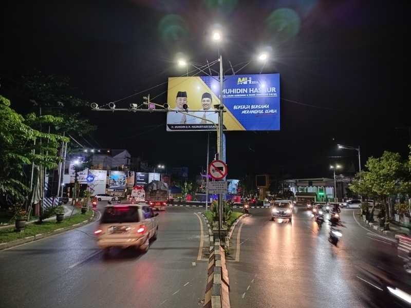 BERDUA: Gambar pasangan Muhidin-Hasnur maju di Pilgub Kalsel sudah beredar di media sosial maupun dipasang di baliho.