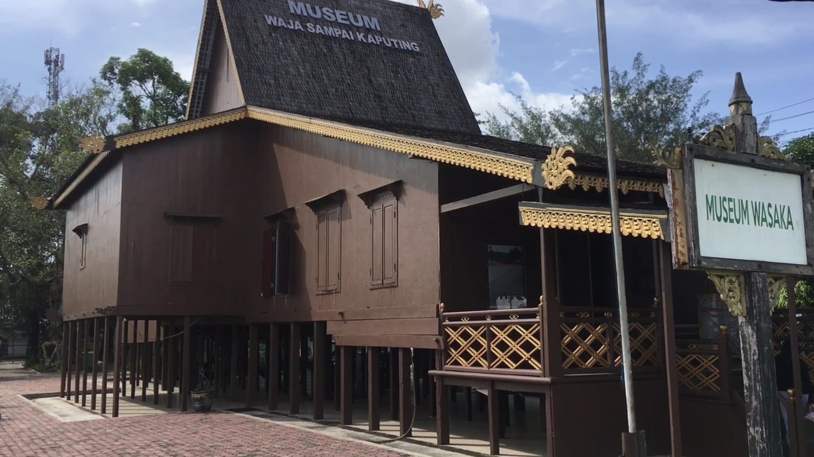 BUBUNGAN TINGGI: Bearsitektur khas Banjar berupa Rumah Bubungan Tinggi, Museum Wasaka sebelumnya tempat tinggal seorang saudagar berlian, Datu Jalal.