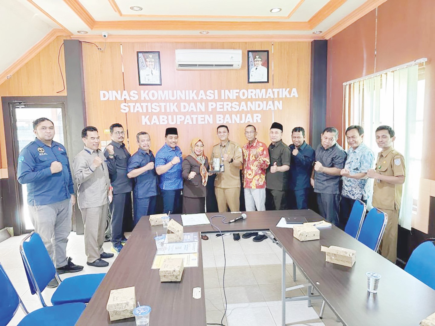 KUNJUNGAN: DKISP dan Kominfo Sidoarjo berkunjung ke DKISP Banjar. (RSB UNTUK RADAR BANJARMASIN)
