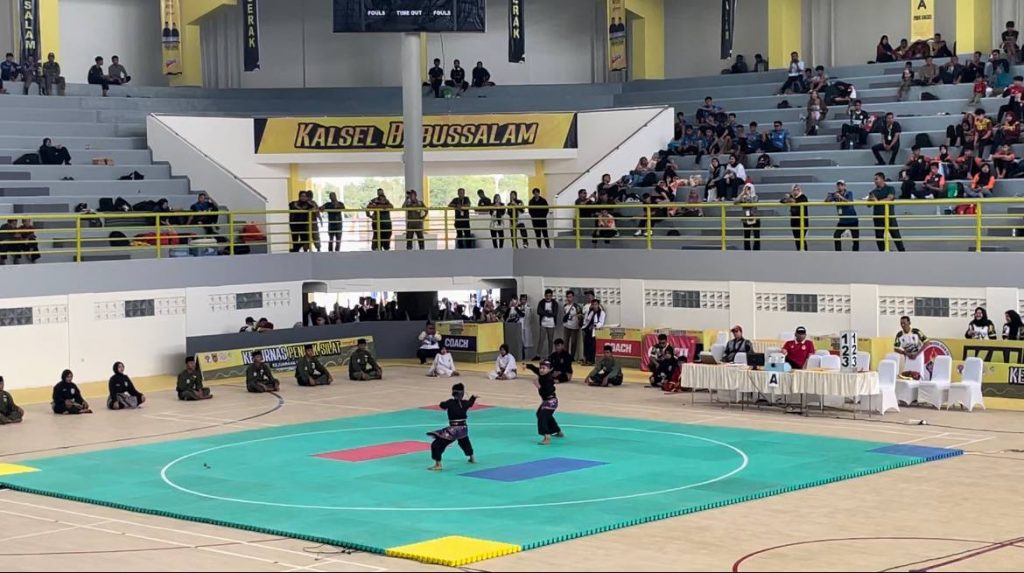 MASUK FINAL: Bertanding di Kejuaraan Nasional (Kejurnas) Pencak Silat antar PPLP/PPLPD dan SKO, sebanyak 12 Pesilat Kalsel Tembus Semifinal.