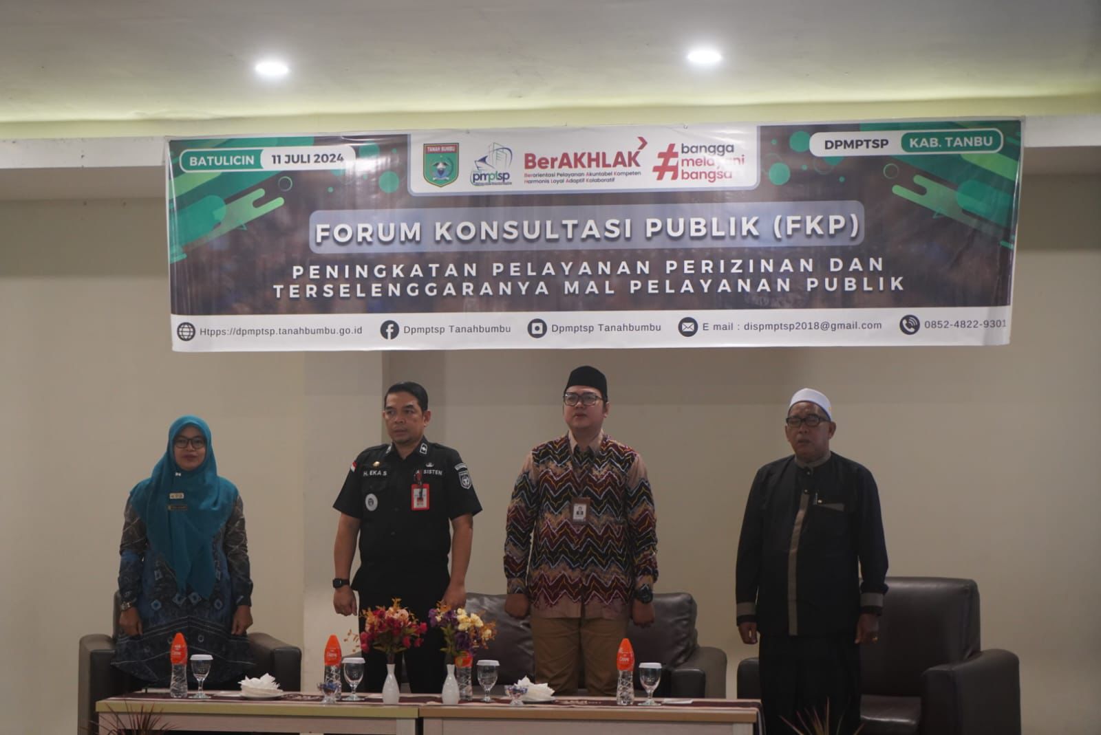 TINGKATKAN PELAYANAN: Pemkab Tanbu menggelar Forum Konsultasi Publik di Hotel Ebony pada Kamis (11/7). - MC TANAH BUMBU