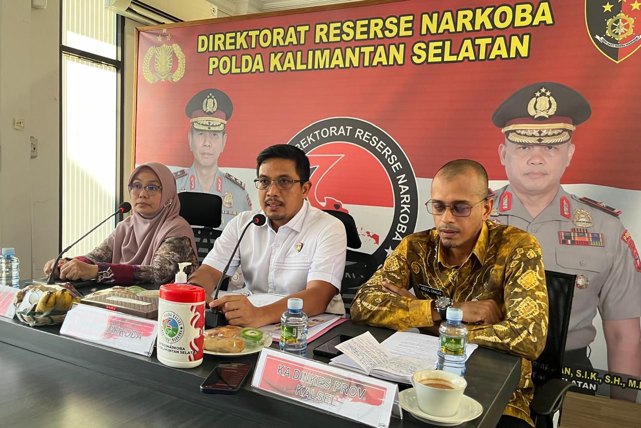 RAKOR: Ditresnarkoba Polda Kalsel menggelar rakor membahas Kasus Penyalahgunaan Tanaman Kecubung dan Obat/Zat lainnya.
