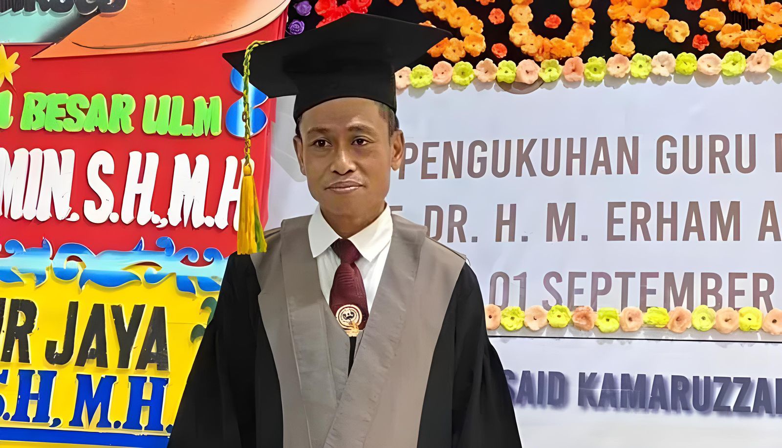 TURUT DIPANGGIL: Rektor ULM Prof Ahmad Alim ikut dipanggil Kemendikbudristek perihal dugaan pelanggaran 11 guru besar FH ULM.(Foto: Radar Banjarmasin)