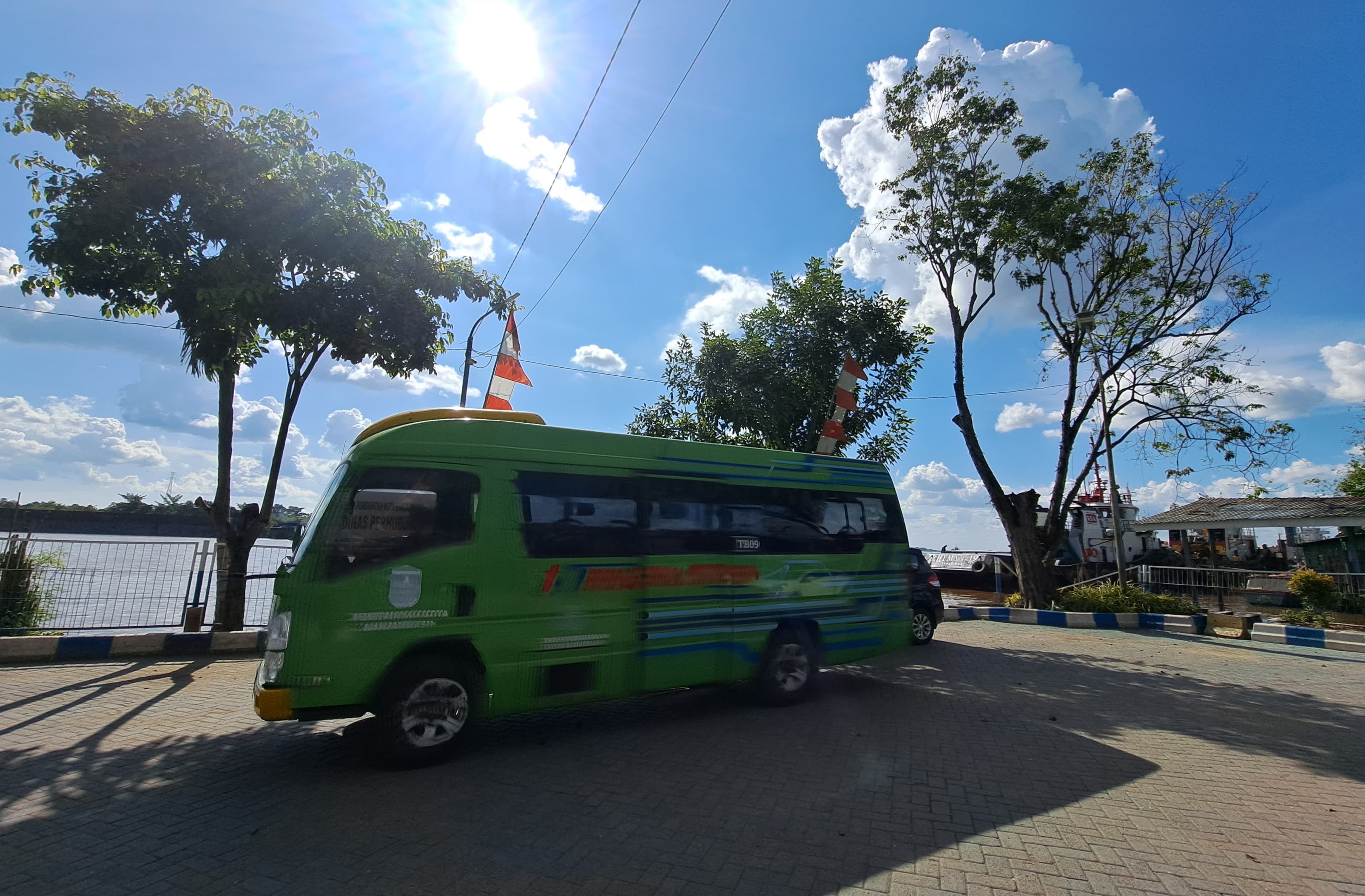 TAK LAGI GRATIS: Salah satu armada Bus Trans Banjarmasin yang biasa dinikmati warga untuk bepergian.