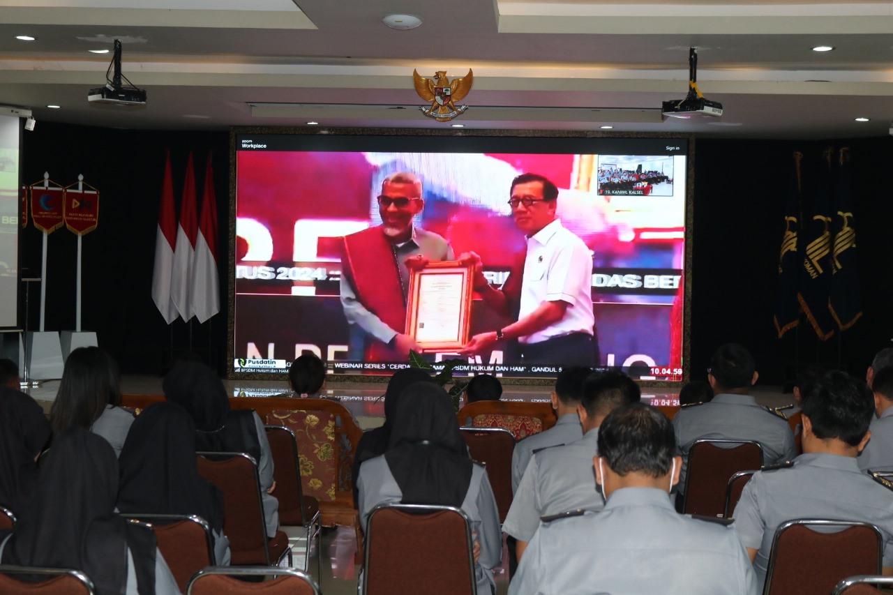 VIRTUAL:Webinar Series yang diselenggarakan oleh Badan Pengembangan Sumber Daya Manusia (BPSDM) Hukum dan HAM RI, Senin (5/8/2024)
