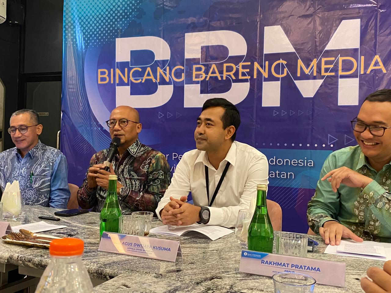 BINCANG: Fadjar Majardi kepala perwakilan Bank Indonesia Kalsel pada Bincang Bareng media