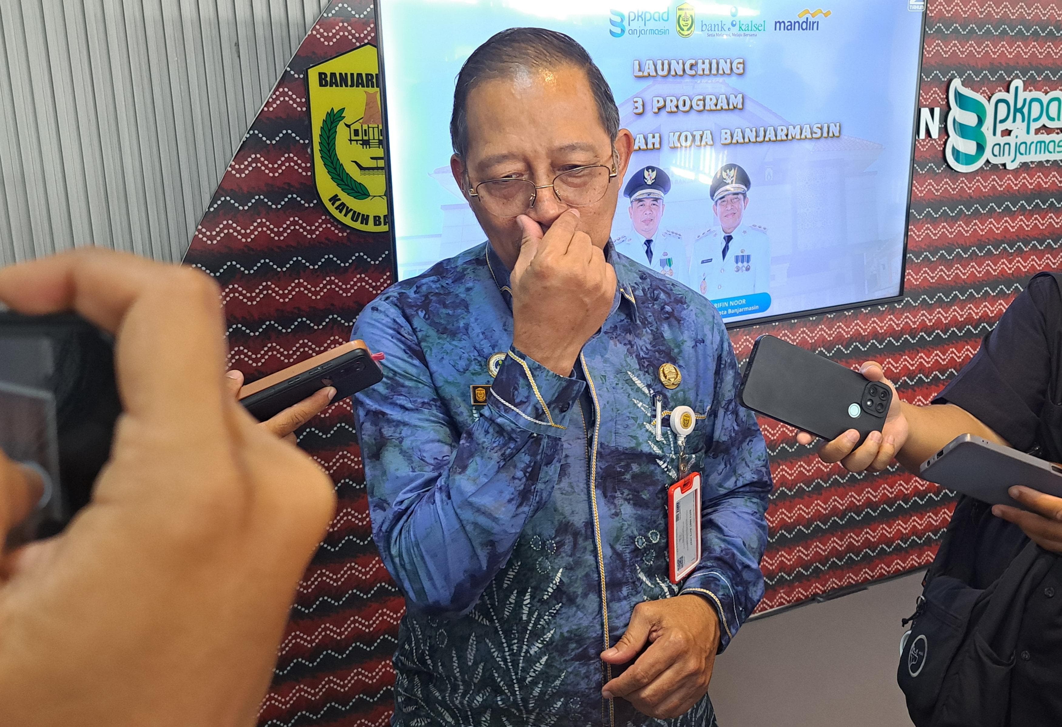 WAWANCARA: Kepala BPKPAD Banjarmasin Edy Wibowo ketika diwawancarai, Kamis (15/8/2024) di kantornya terkait progres PAD.