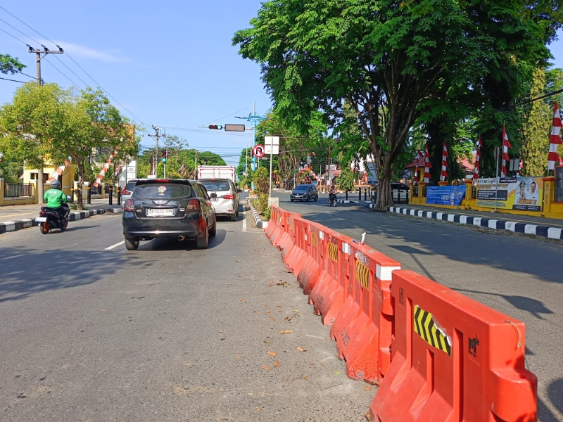 BERFUNGSI: Area Traffic Control System (ATCS) di Simpang Kantor Samsat Banjarbaru mulai difungsikan.