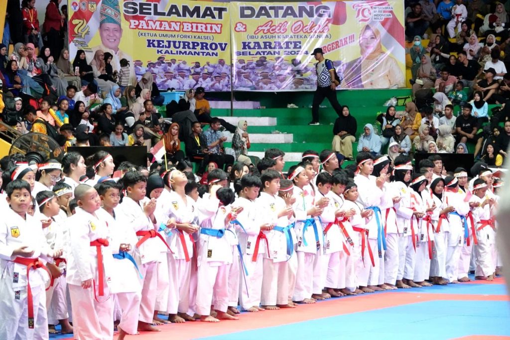 KEJURPROV: Pembukaan Kejurprov Karate piala Best Of The Best Acil Odah se Kalimantan Selatan Tahun 2024.