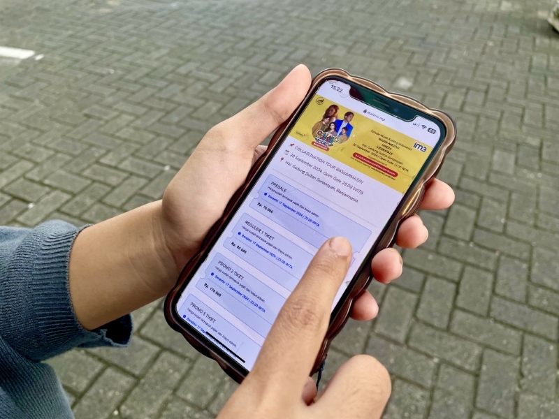 AWAS PENIPUAN: Poster konser tipu-tipu yang muncul di Instagram. IM3 meminta masyarakat Banjarmasin lebih berhati-hati.